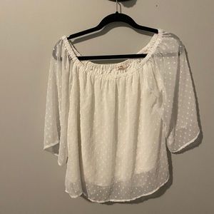 White off the shoulder blouse